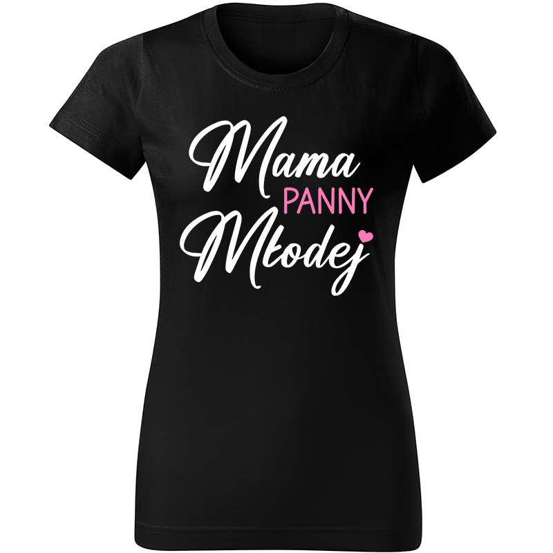 Koszulka Mama Panny Młodej koszulka damska kolor czarny