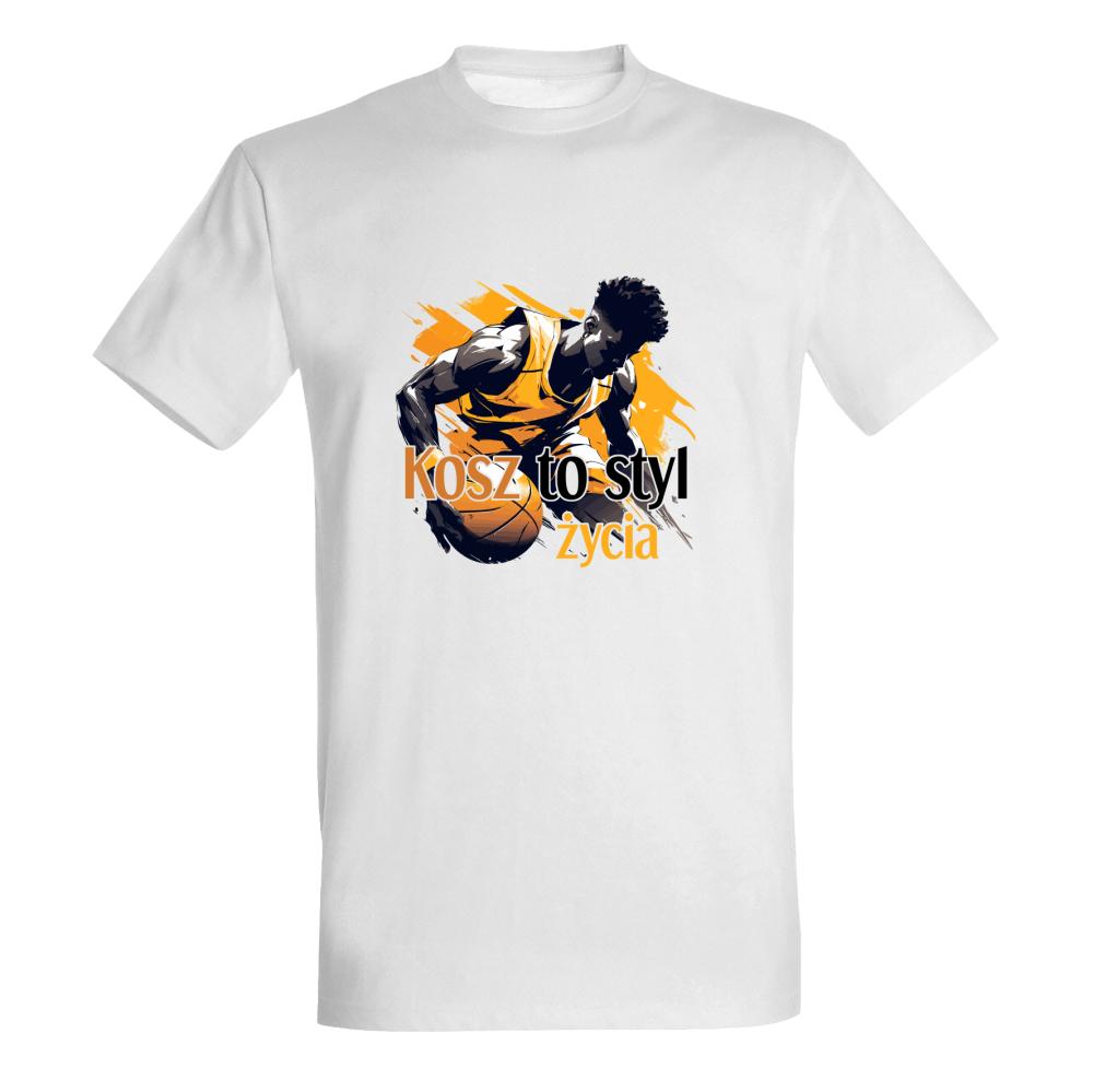 Koszykówka to styl życia koszulka męska