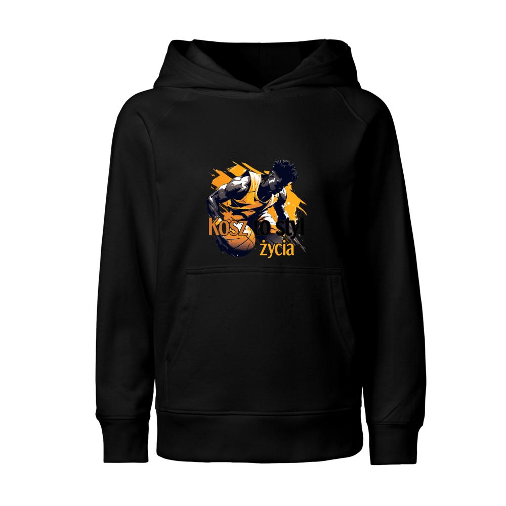 Koszykówka to styl życia bluza junior kolor navy