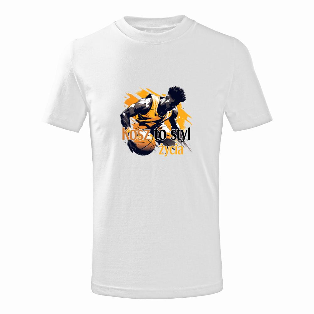 Koszykówka to styl życia koszulka junior