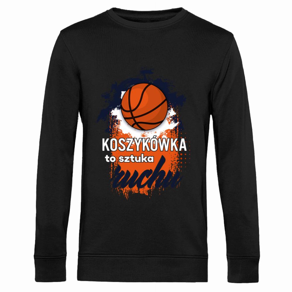 Koszykówka to sztuka ruchu 2 bluza męska bez kaptura