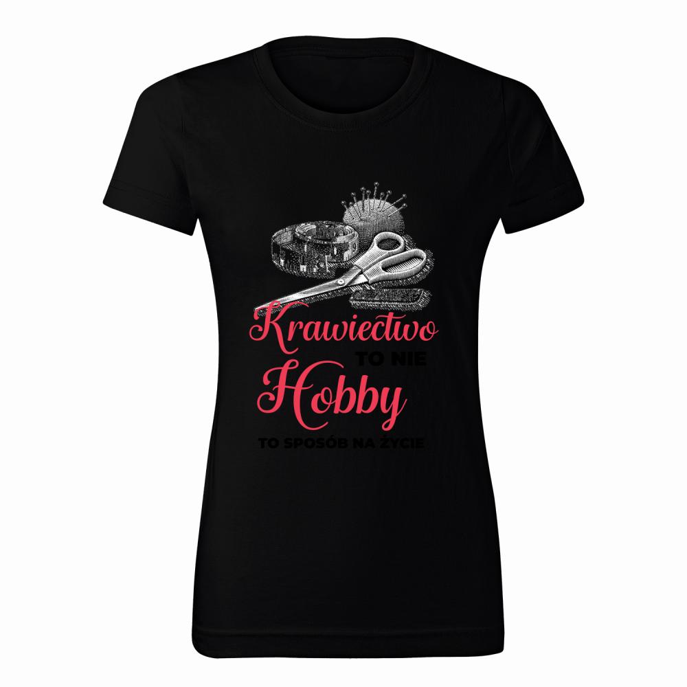 Krawiectwo To nie Hobby koszulka damska kolor czarnyy