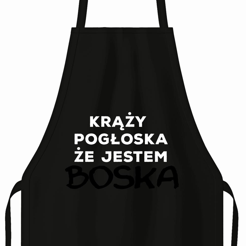 Krąży pogłoska, że jestem boska fartuch kolor czerwony