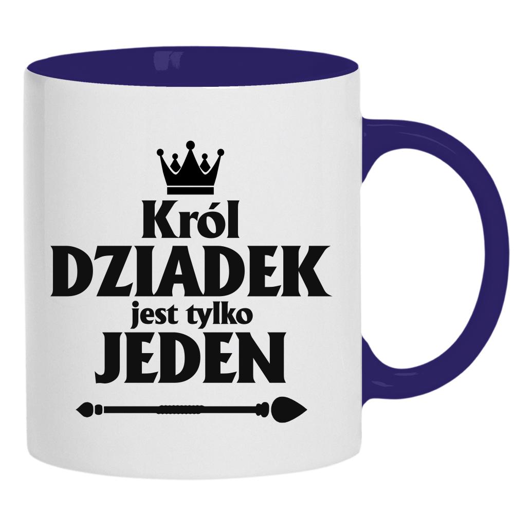 Król Dziadek jest Jeden kubek ucho kolor kolor navy