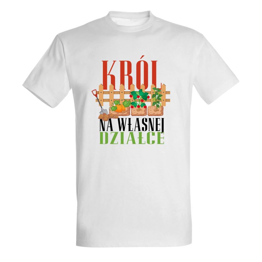 Król na własnej Działce koszulka męska