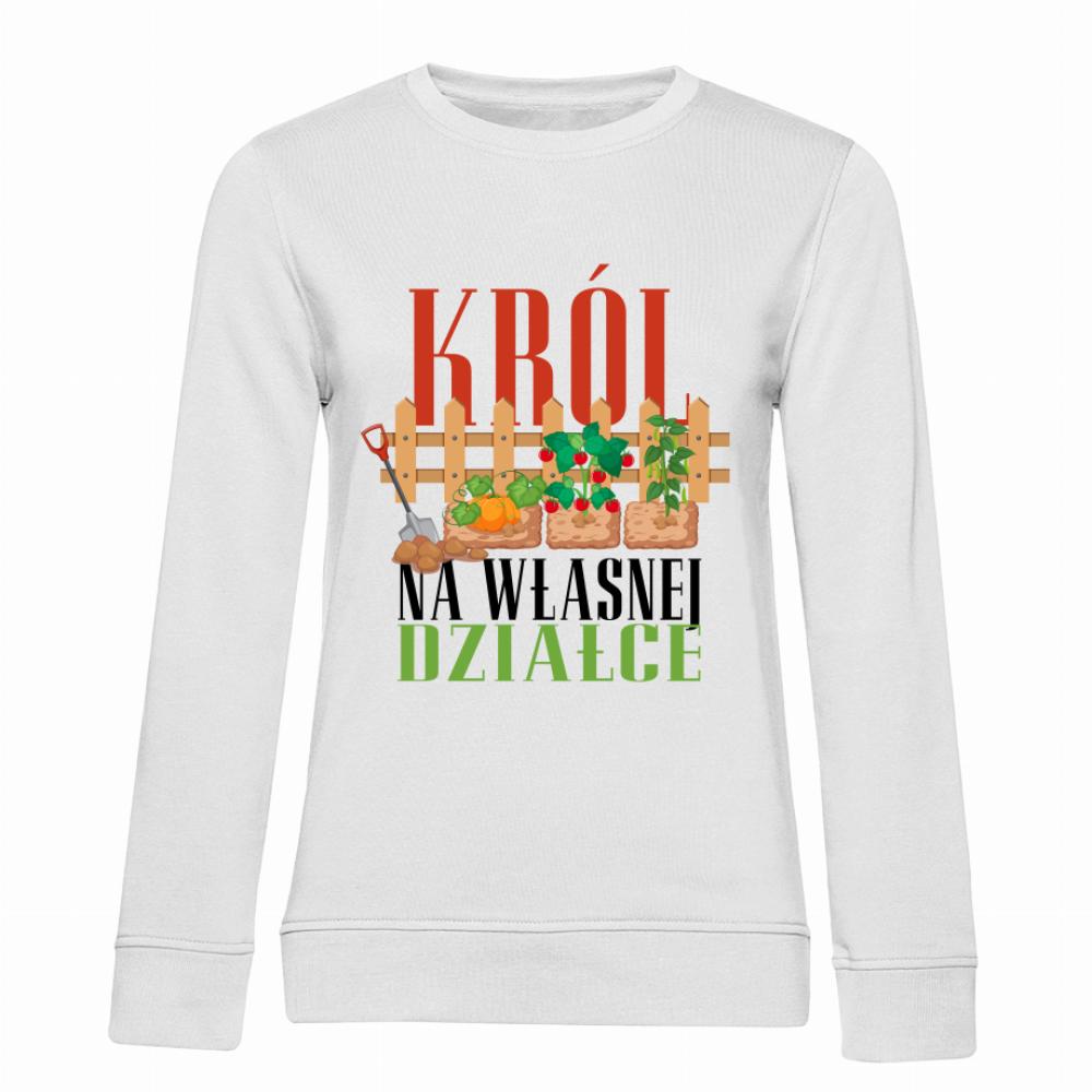Król na własnej Działce bluza damska bez kaptura