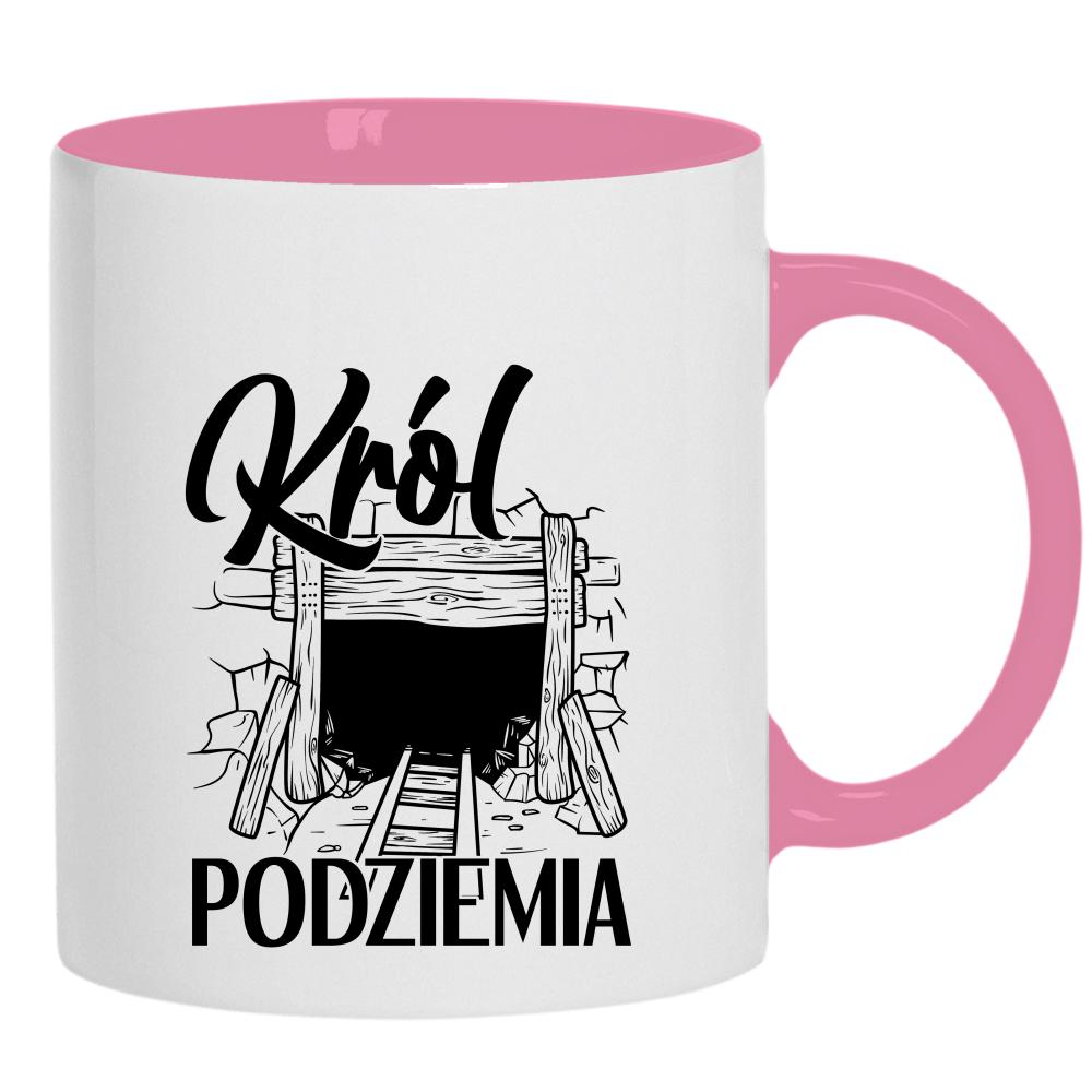 Król podziemia kubek ucho kolor kolor różowy