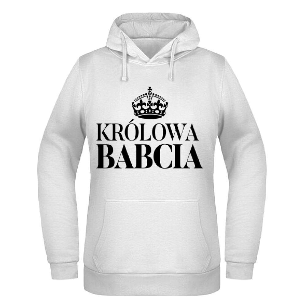 Królowa Babcia bluza damska z kapturem