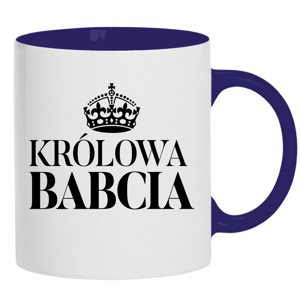 Królowa Babcia kubek ucho kolor kolor navy