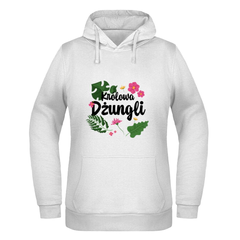 Królowa dżungli bluza damska z kapturem