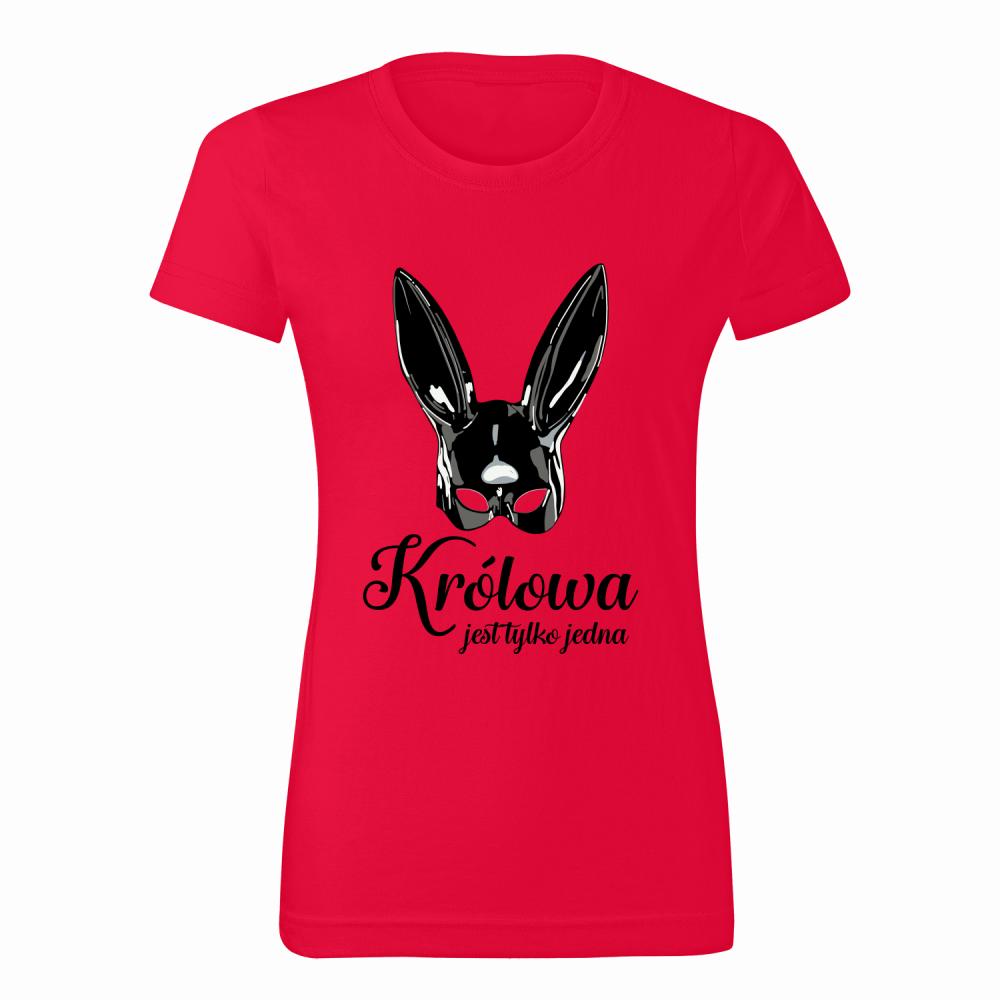 Królowa jest tylko jedna koszulka damska kolor czerwony