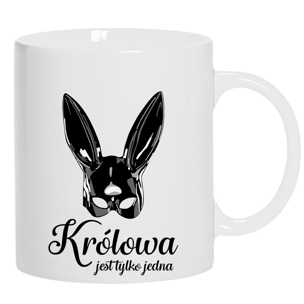 Królowa jest tylko jedna kubek ucho kolor kolor biały