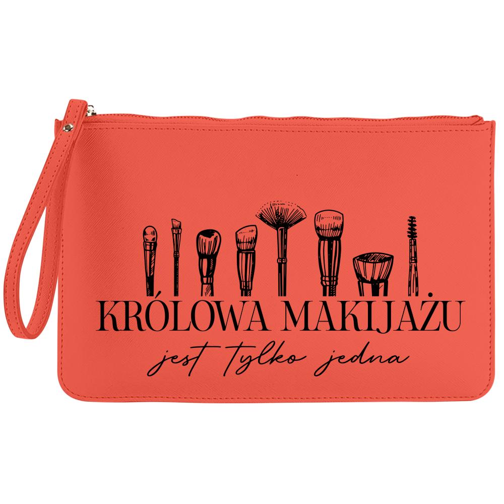 Królowa makijażu jest tylko jedna kosmetyczka kolor czerwony kosmetyczka