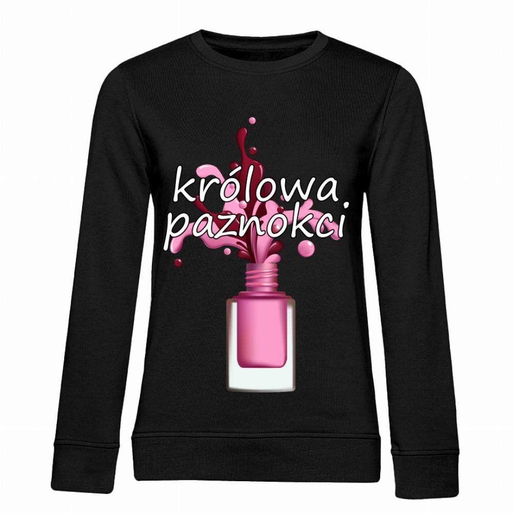 KRÓLOWA PAZNOKCI bluza damska bez kaptura