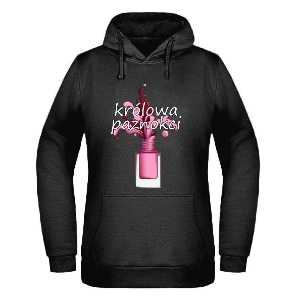 KRÓLOWA PAZNOKCI bluza damska z kapturem