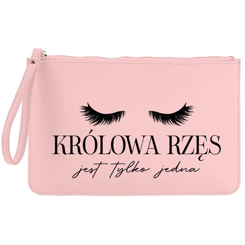 Królowa rzęs jest tylko jedna kosmetyczka kolor kremowy kosmetyczka