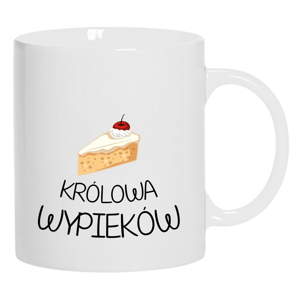 Królowa Wypierków kubek ucho kolor kolor biały