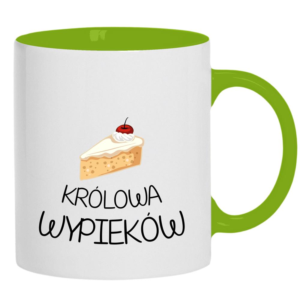 Królowa Wypierków kubek ucho kolor kolor zielony