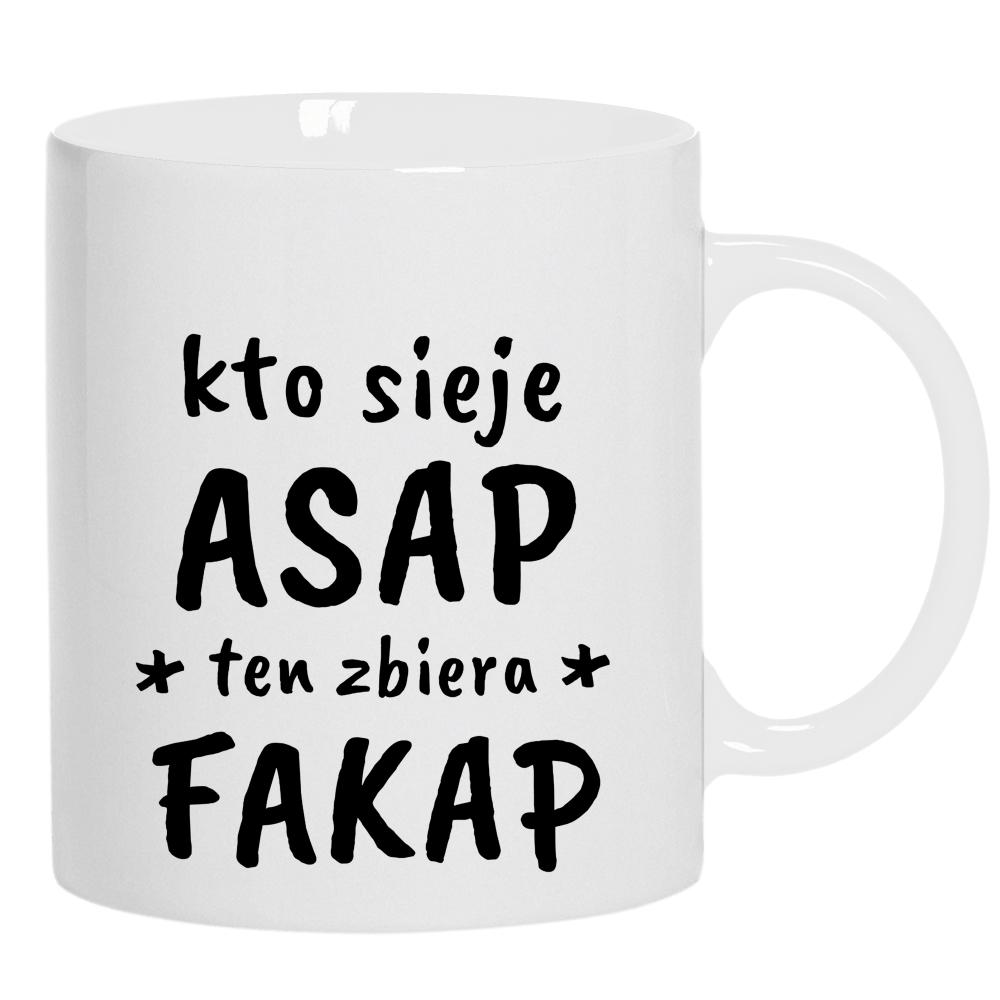 kto sieje ASAP kubek ucho kolor kolor biały