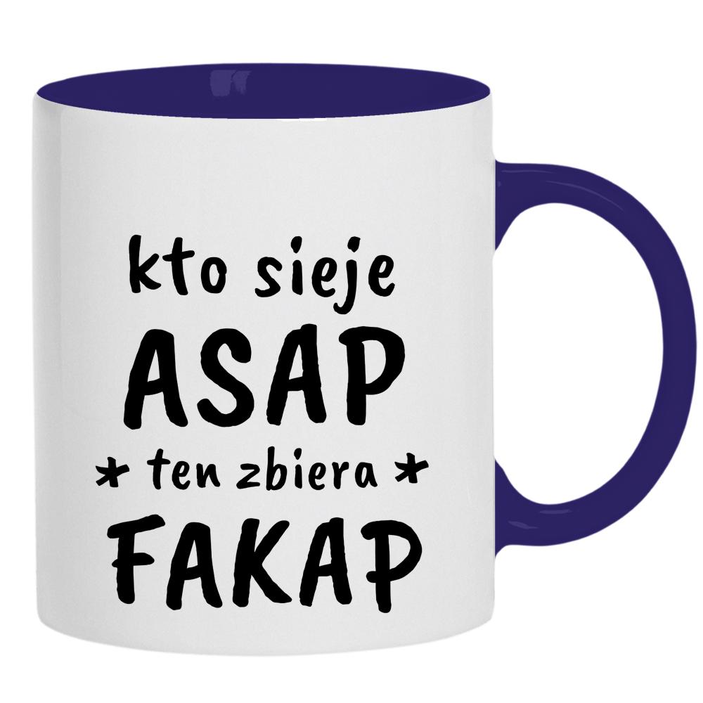kto sieje ASAP kubek ucho kolor kolor navy