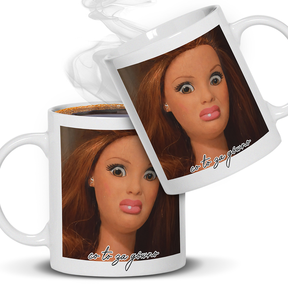 KUBEK BARBIE – VIRAL DOLL CO ZA GÓWNO kubek ucho kolor kolor biały