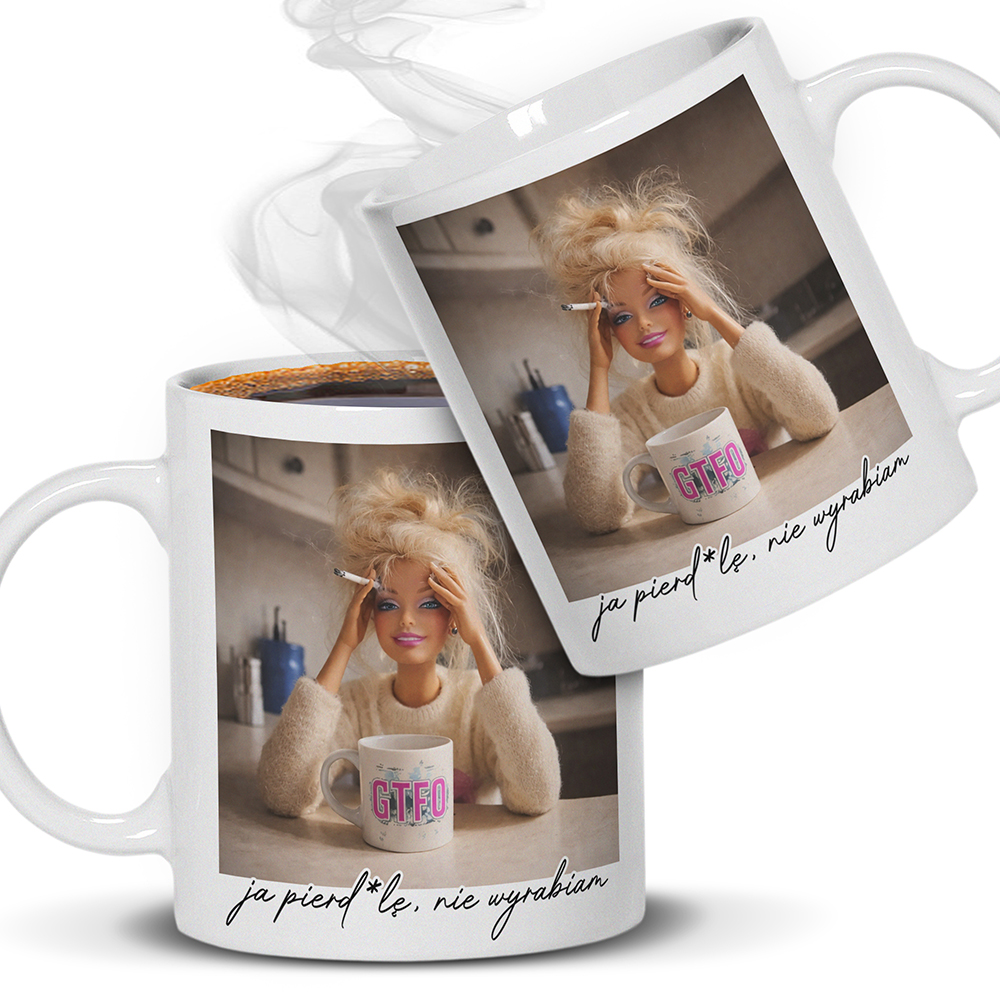 KUBEK BARBIE – VIRAL DOLL kubek ucho kolor kolor biały