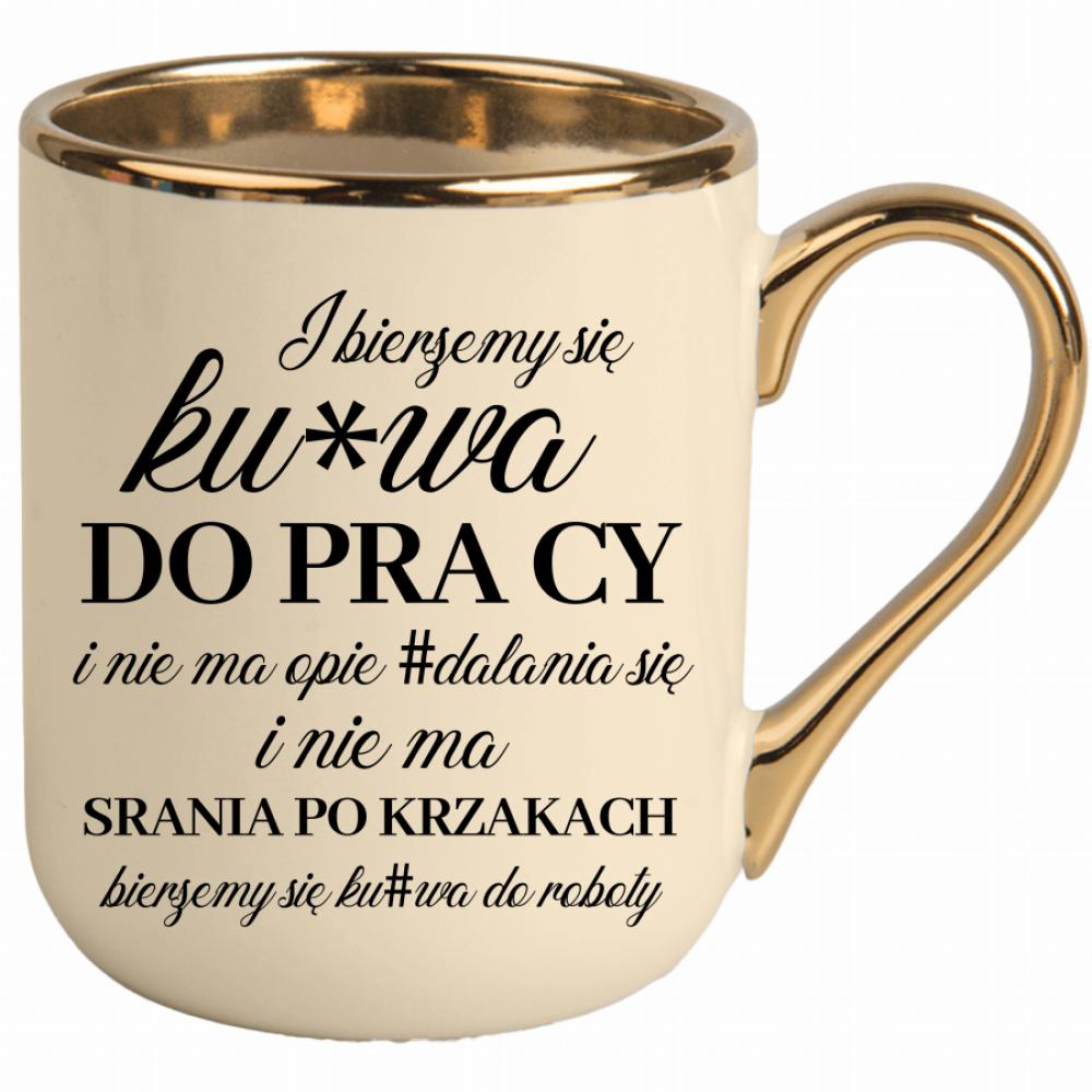 Kubek bierzemy się do pracy kubek elegant kremowy