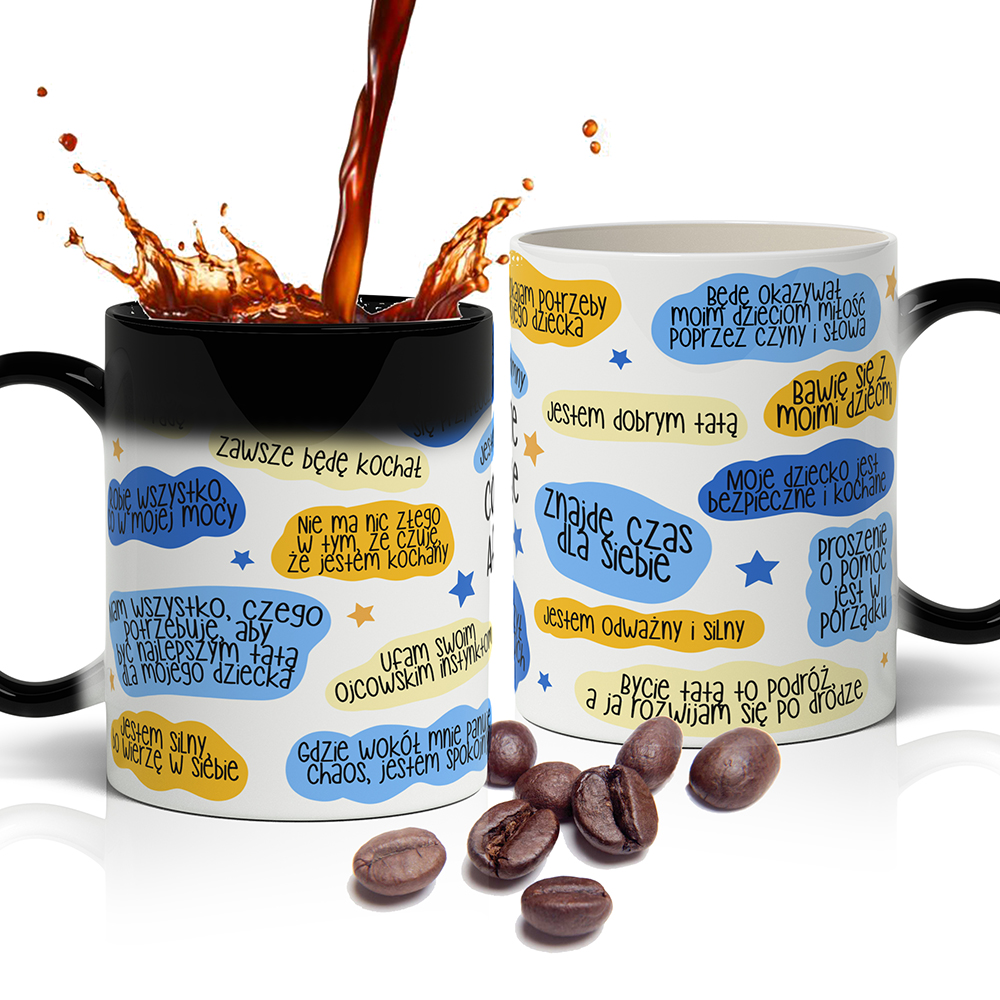 KUBEK CODZIENNE AFIRMACJE TATY kubek magiczny