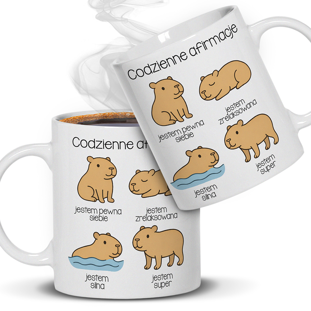 KUBEK – CODZIENNE AFIRMACJE kubek ucho kolor