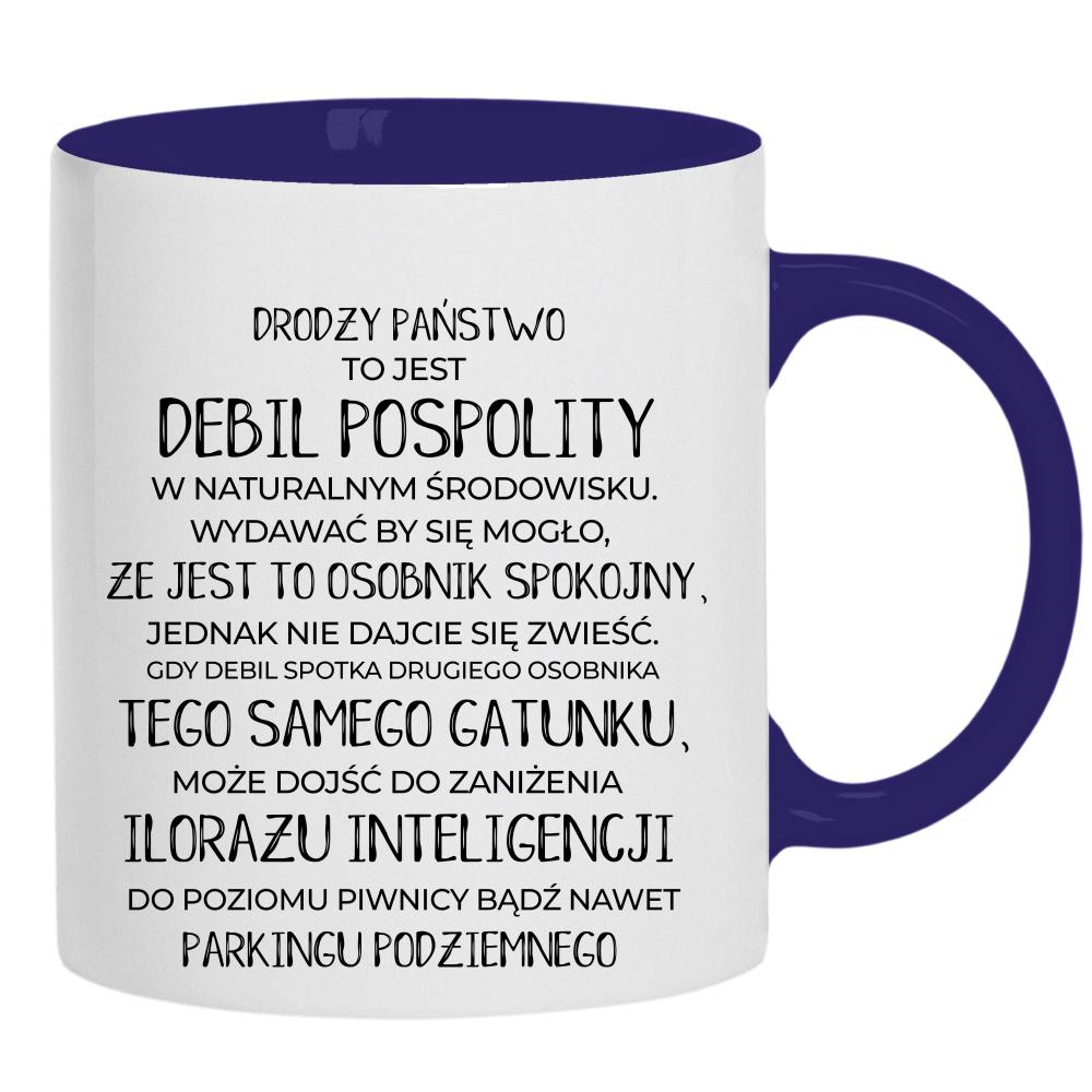 Kubek debil pospolity kubek ucho kolor kolor navy