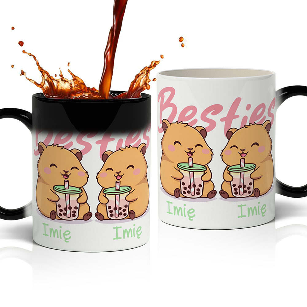 KUBEK DLA BESTIE kubek magiczny kolor czarny