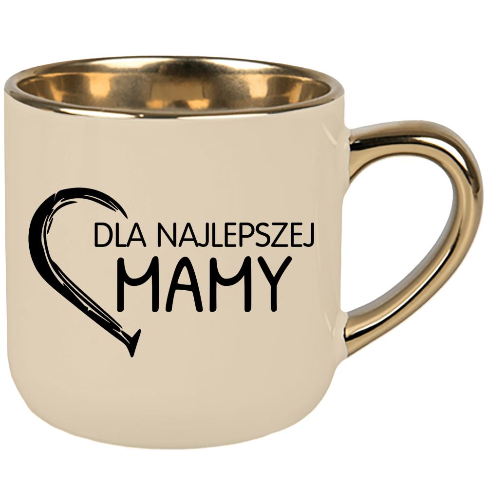Kubek Dla najlepszej mamy kubek elegant duży kolor kremowy