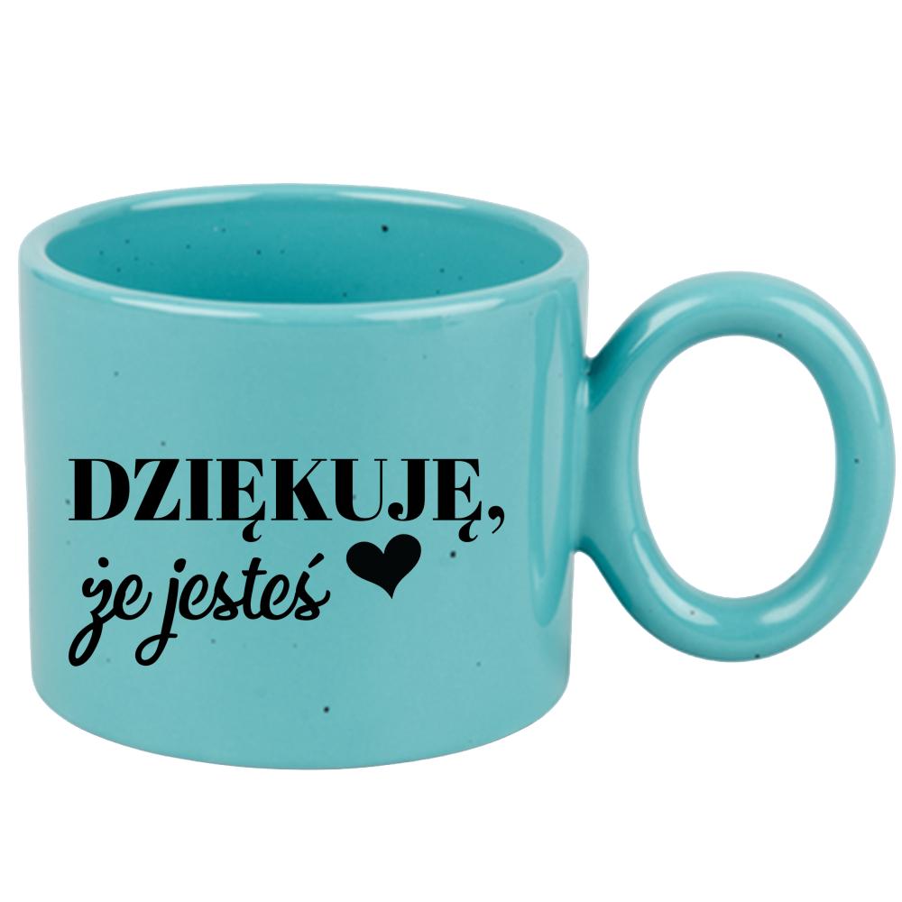 Kubek Dziękuję, że jesteś kubek ravenna turkusowy kolor zielony 2