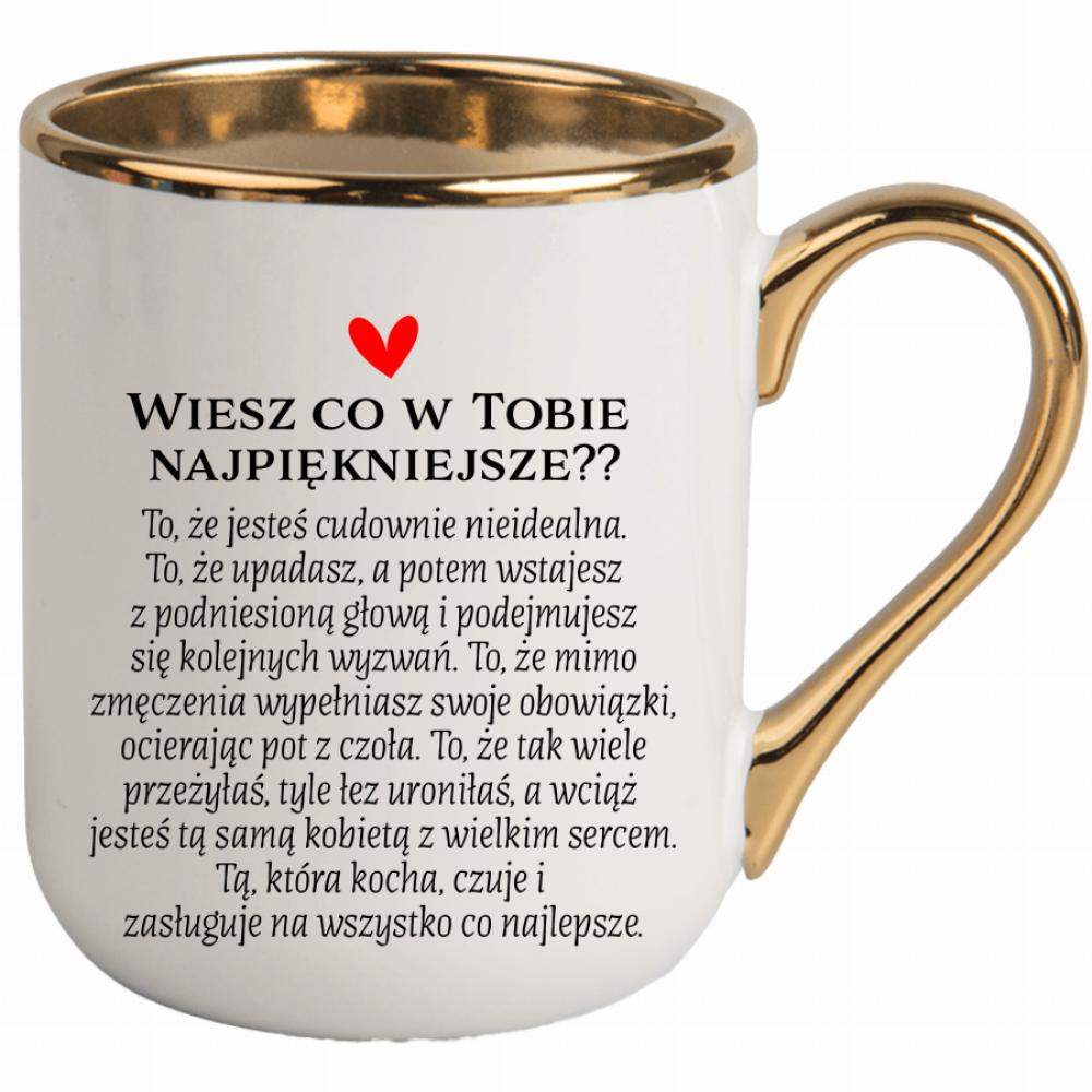 Kubek Jesteś cudowna kubek elegant biały