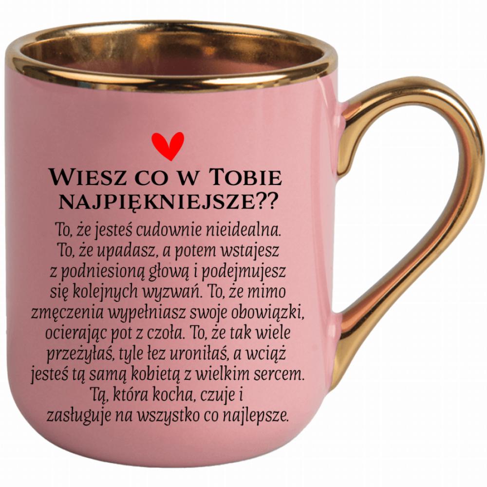 Kubek Jesteś cudowna kubek elegant różowy