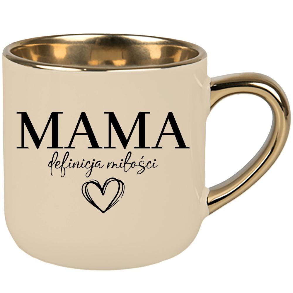 Kubek Mama – definicja miłości kubek elegant duży kolor kremowy