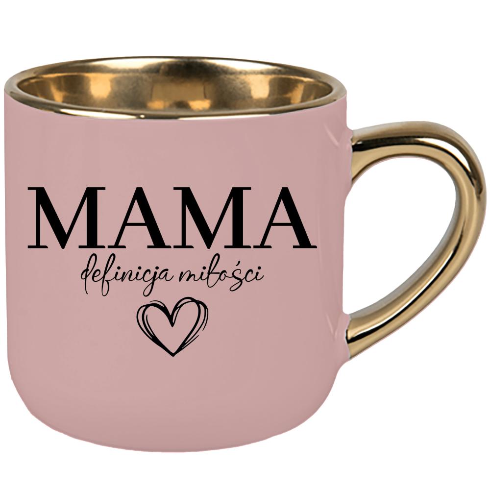 Kubek Mama – definicja miłości kubek elegant duży kolor różowawo-szary