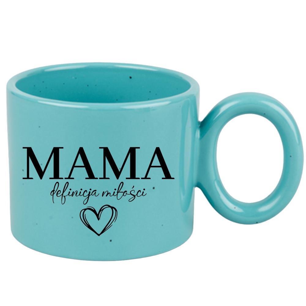Kubek Mama – definicja miłości kubek ravenna turkusowy kolor niebieski 2