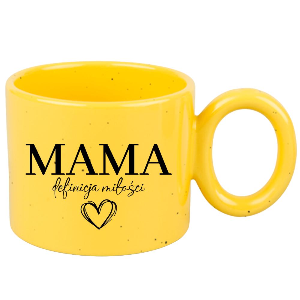 Kubek Mama – definicja miłości kubek ravenna żółty
