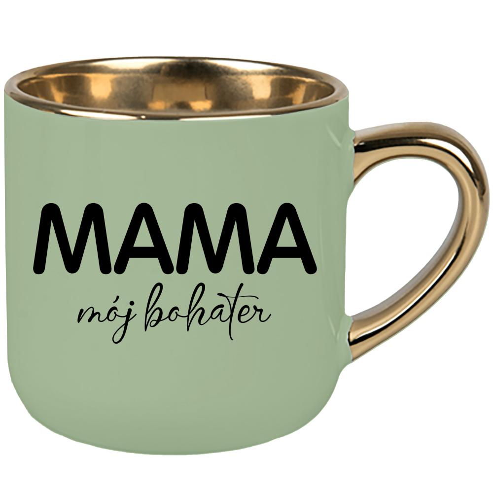 Kubek Mama mój bohater kubek elegant duży kolor zielony 2
