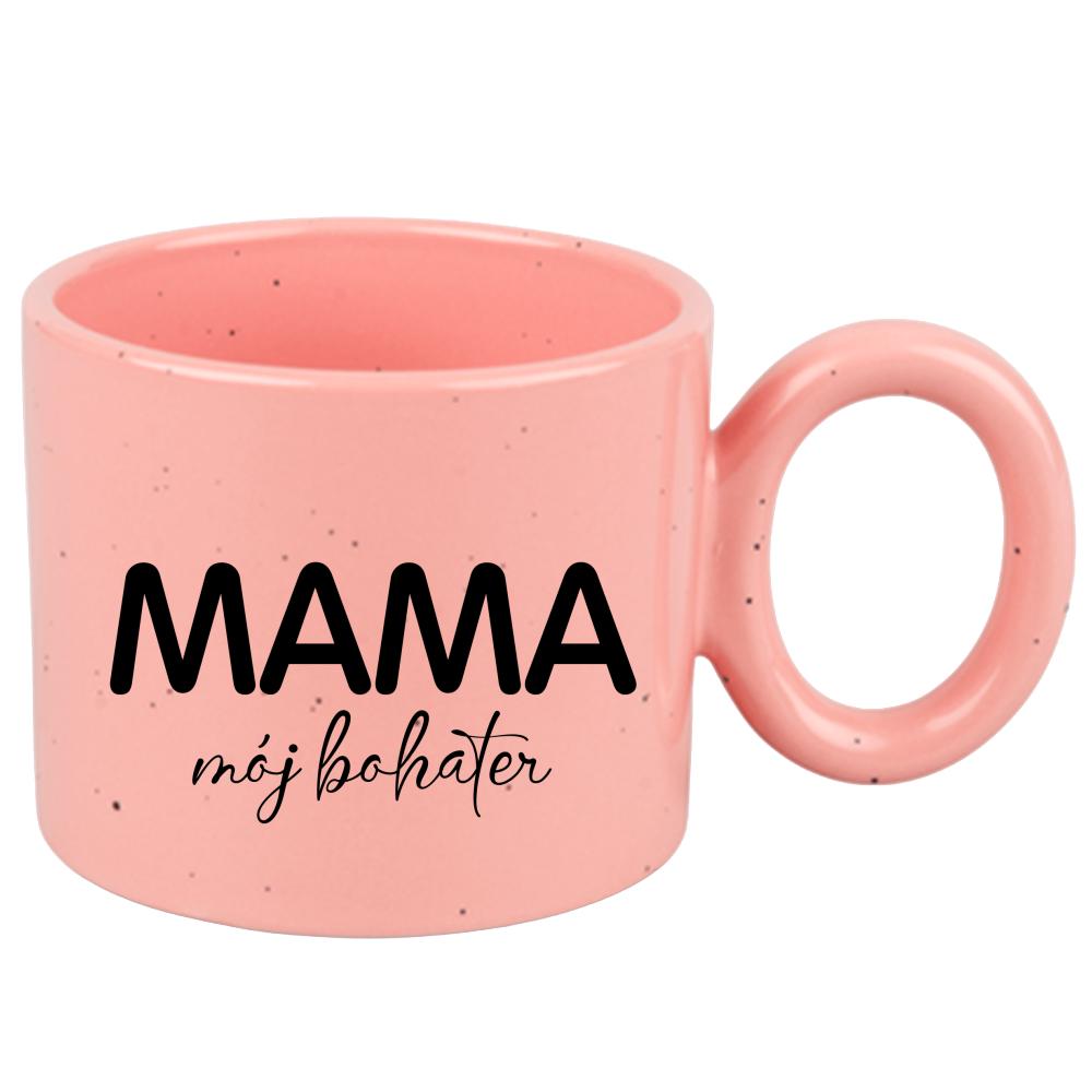 Kubek Mama mój bohater kubek ravenna różowy