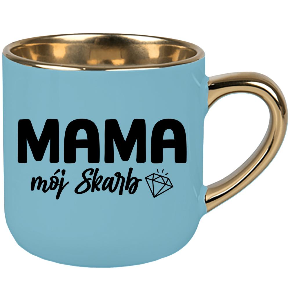 Kubek Mama – mój skarb kubek elegant duży kolor niebieski 2