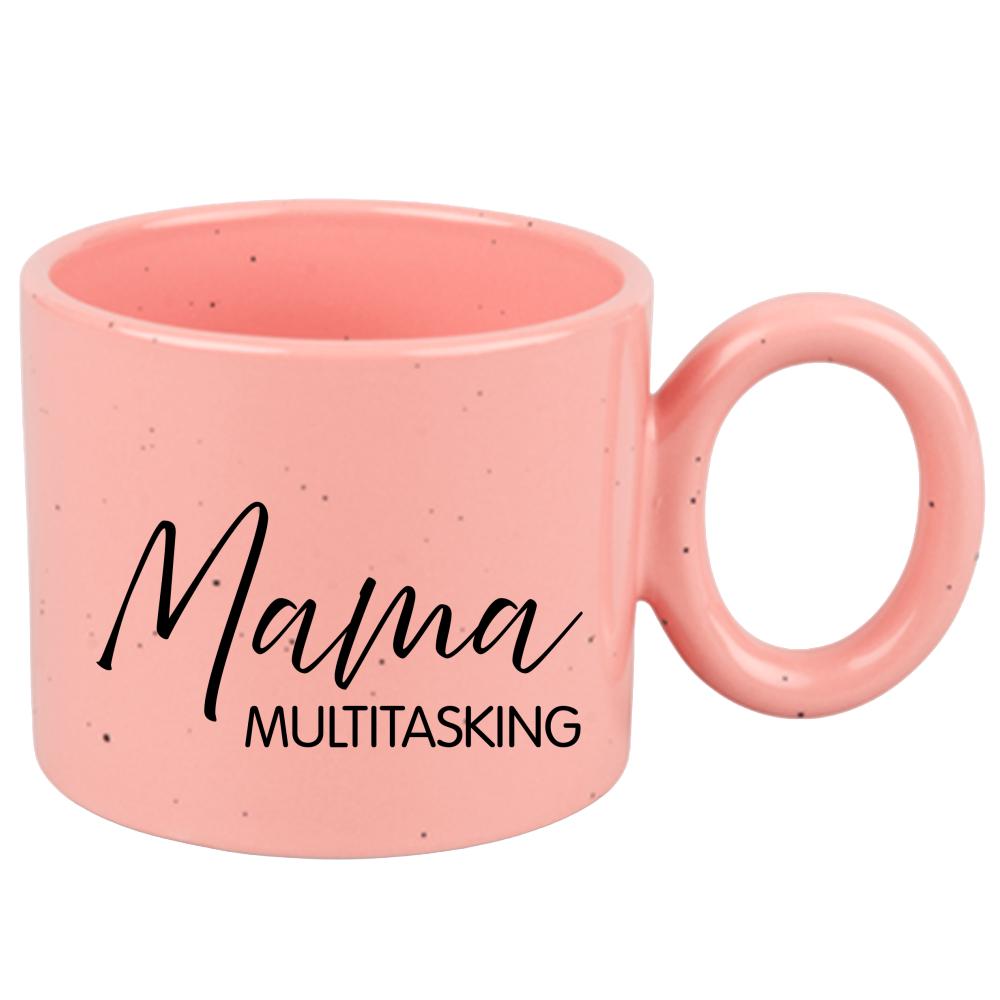 Kubek Mama multitasking kubek ravenna różowy kolor żółty matowy