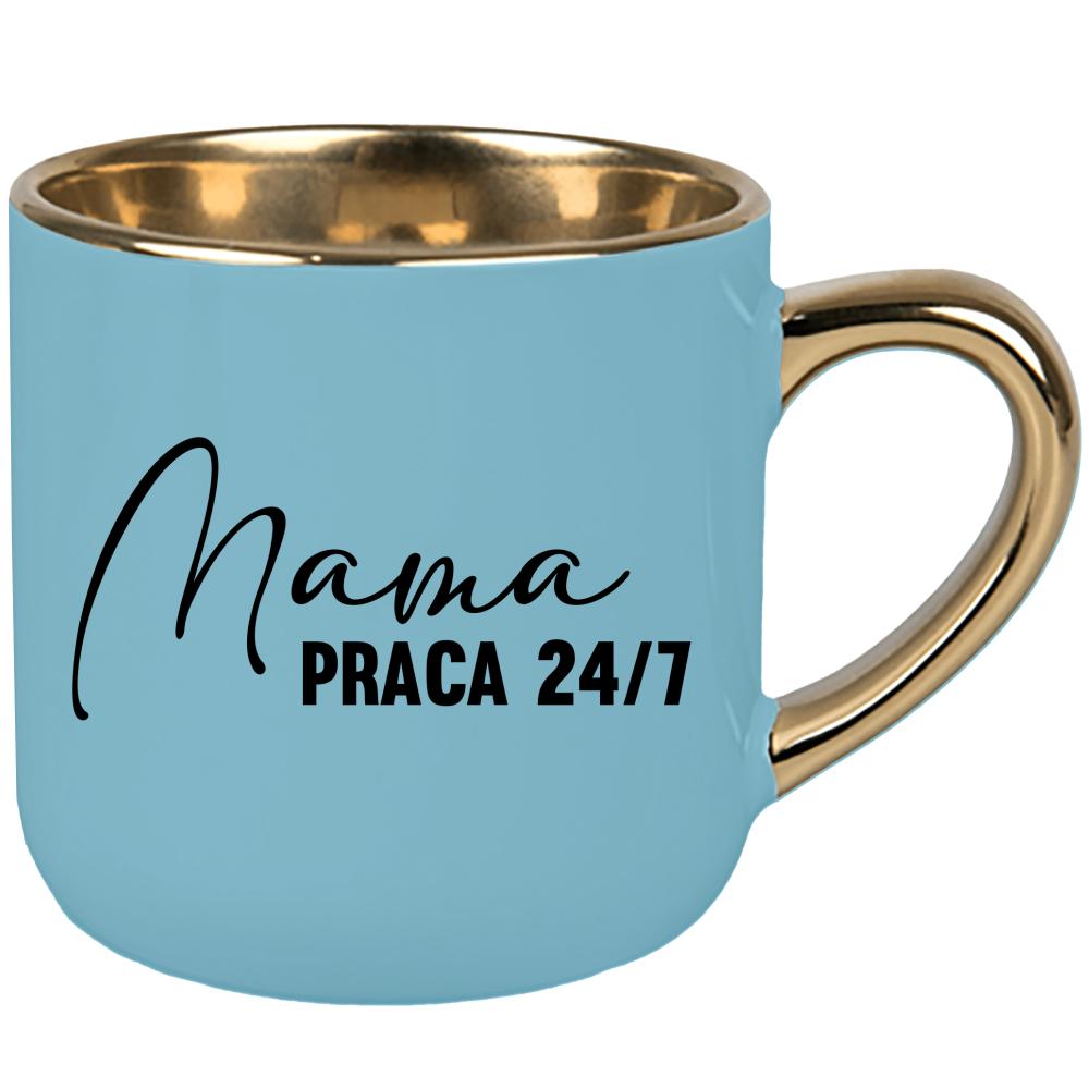 Kubek Mama – praca 24/7 kubek elegant duży kolor niebieski 2