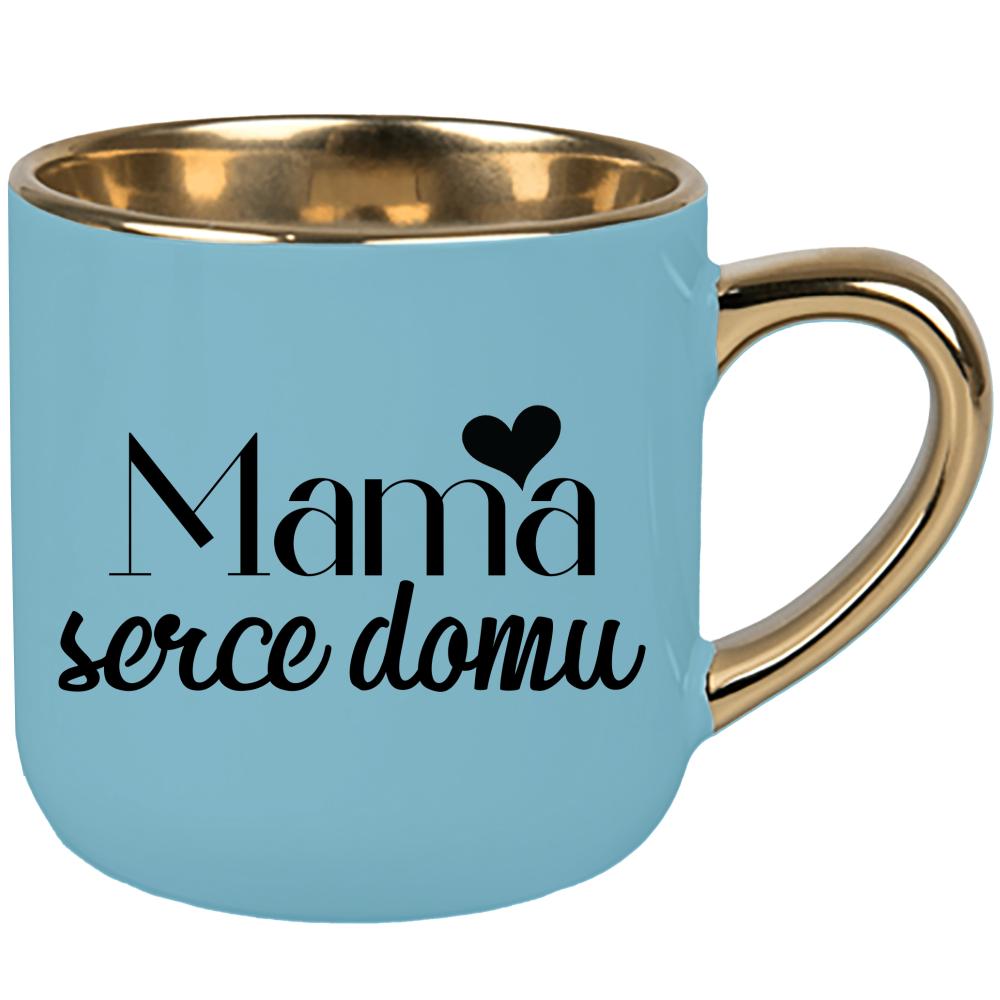 Kubek Mama – serce domu kubek elegant duży kolor niebieski 2
