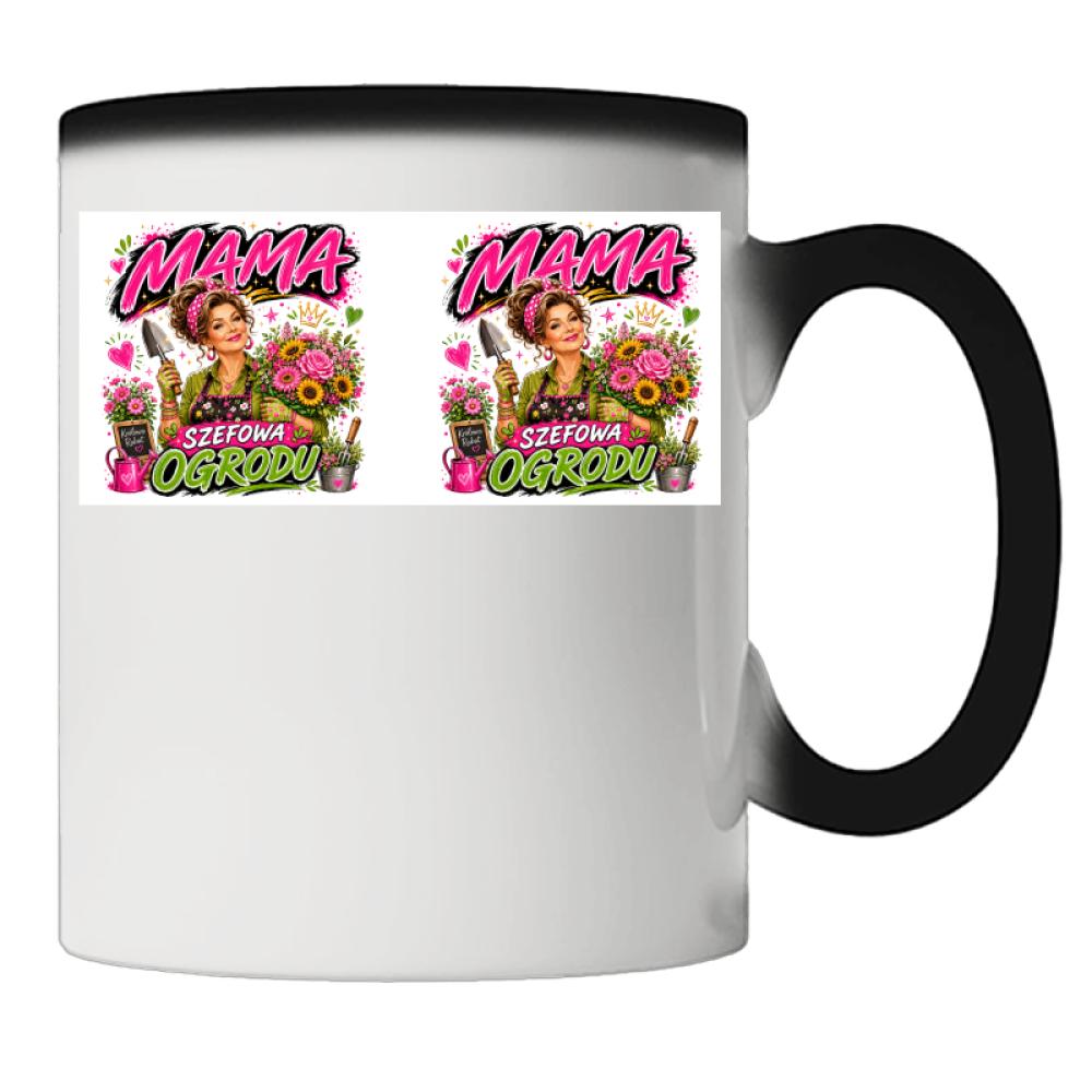 Kubek Mama szefowa ogrodu kubek magiczny