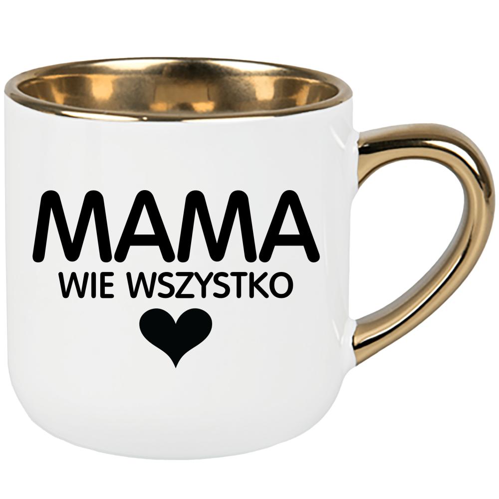 Kubek Mama wie wszystko kubek elegant duży