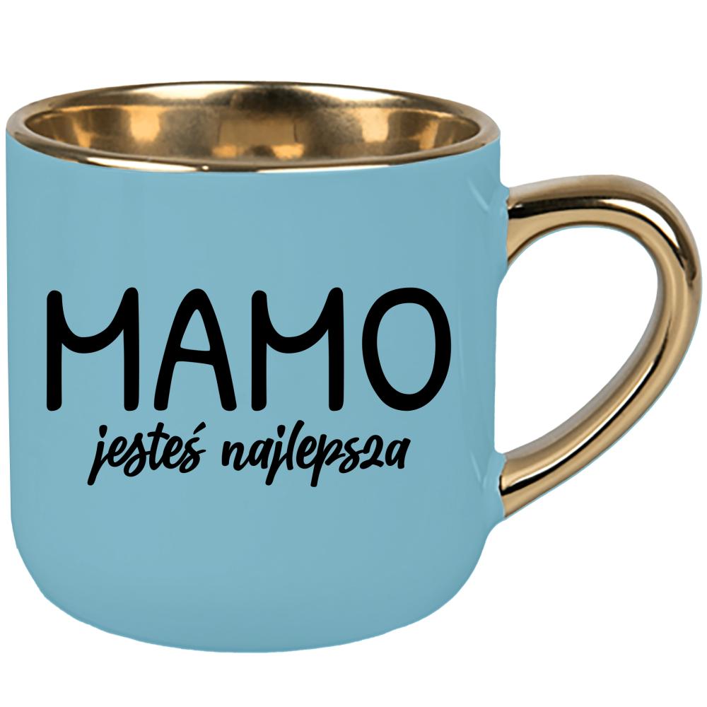 Kubek Mamo jesteś najlepsza kubek elegant duży kolor niebieski 2