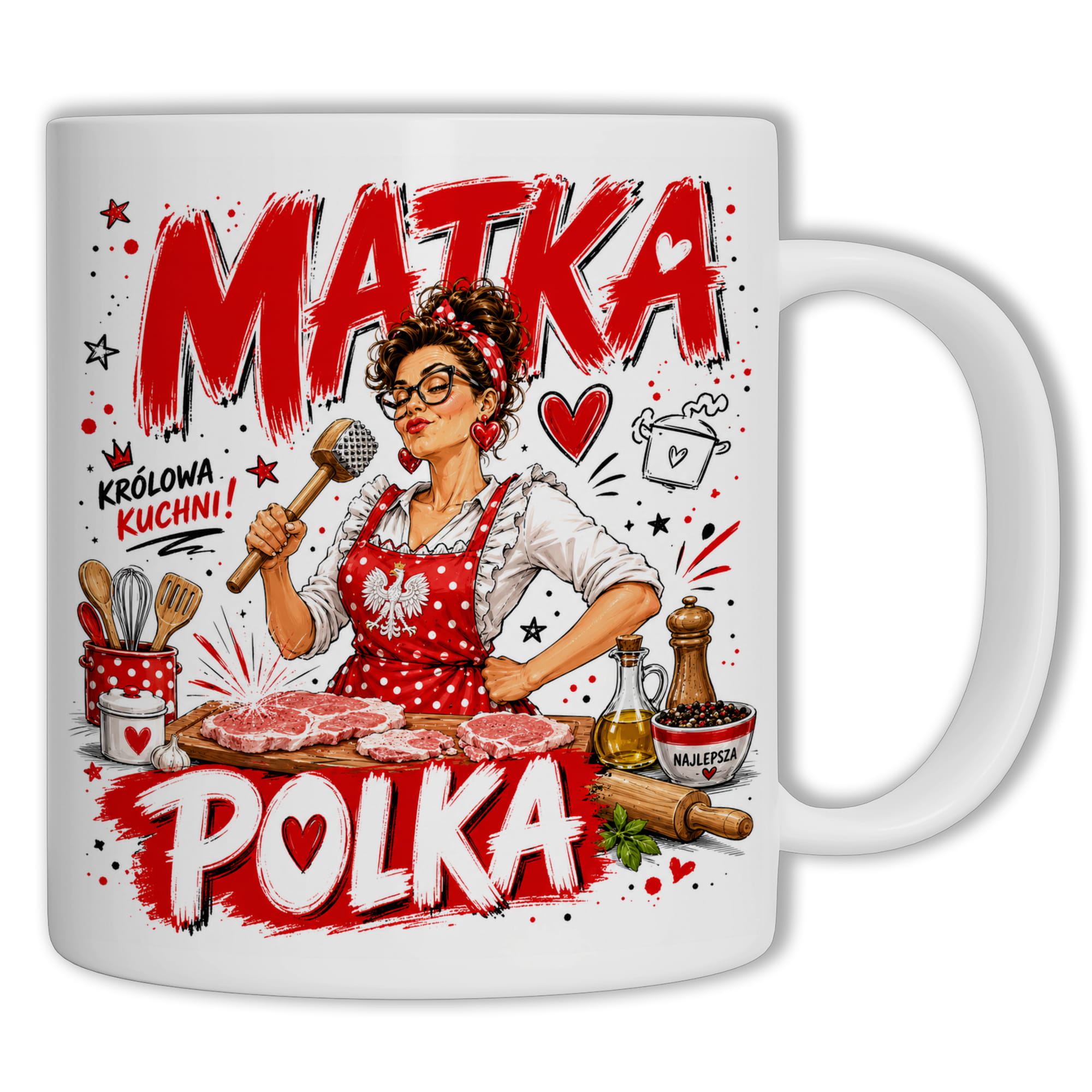 Kubek Matka Polka kubek ucho kolor