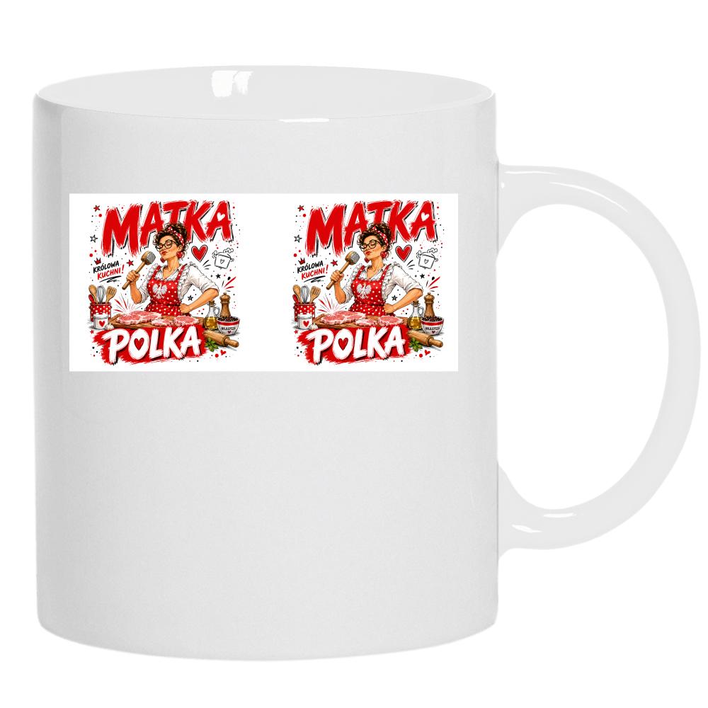 Kubek Matka Polka kubek ucho kolor kolor biały